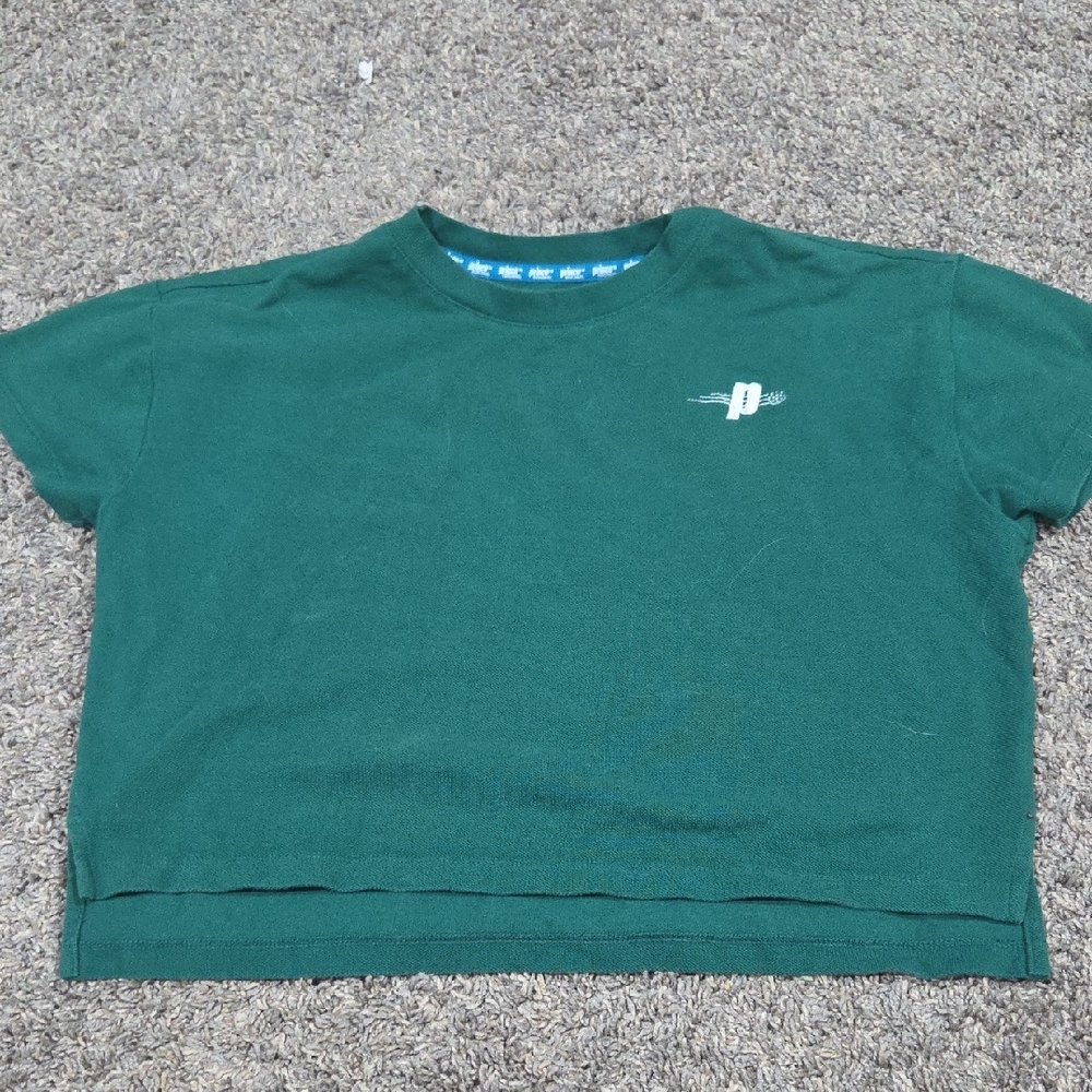 Prince Green Short Sleeve Cropped Tee
